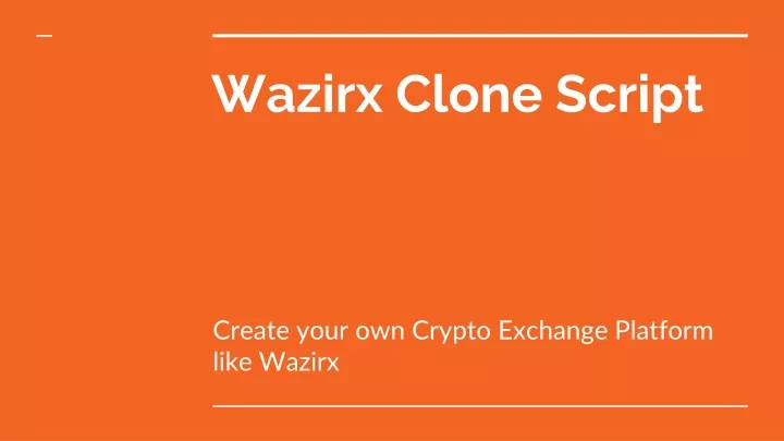 wazirx clone script