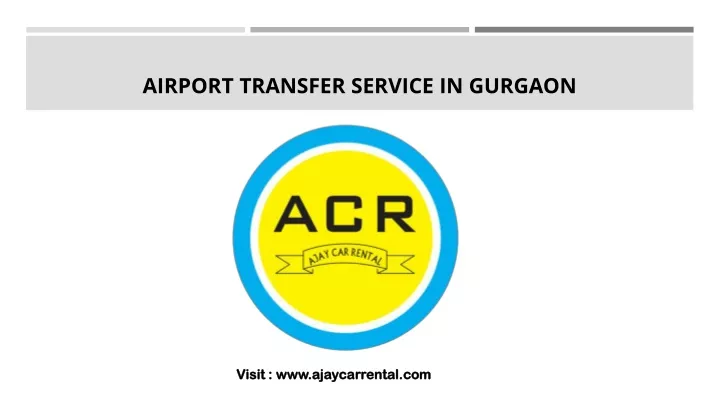 airport transfer service in gurgaon