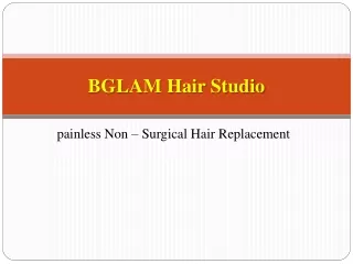 Hair Bonding For Hair Replacement From BGLAM Hair studio