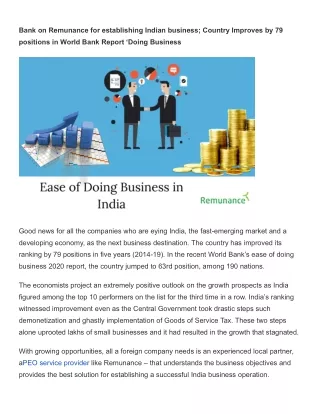 Ease of doing business in India