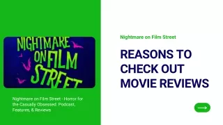 Reason To Checkout Movie Review - Nightmare on Film Street