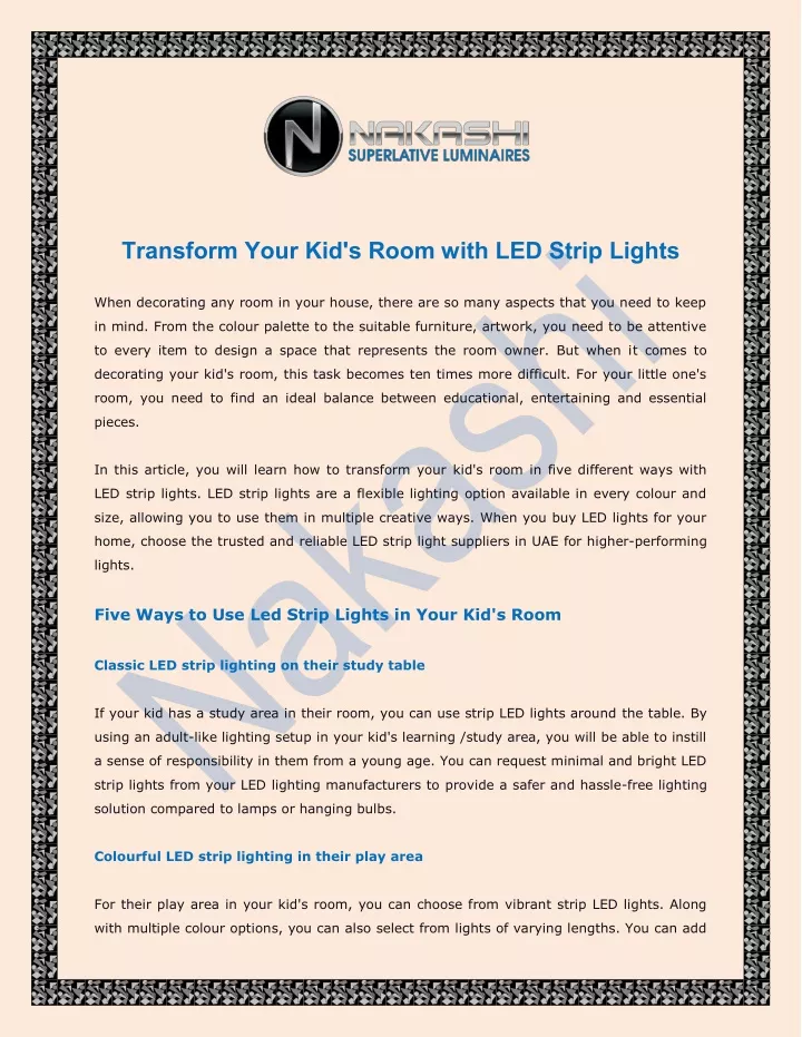 transform your kid s room with led strip lights