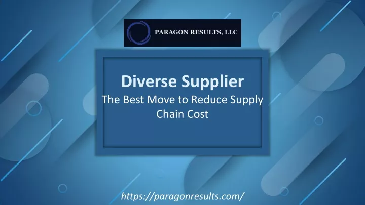 diverse supplier the best move to reduce supply