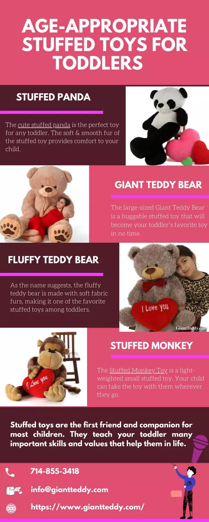 age appropriate stuffed toys for toddlers