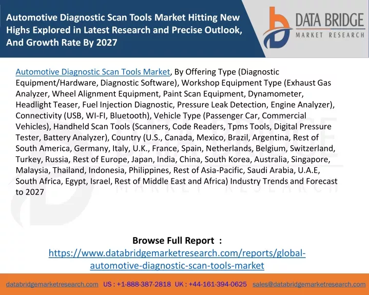 automotive diagnostic scan tools market hitting