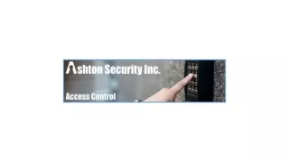 CDVI Access Control - AshtonSecurity Inc.
