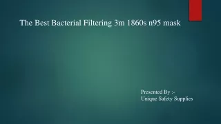 the best bacterial filtering 3m 1860s n95 mask