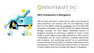 SEO Companies in Bangalore