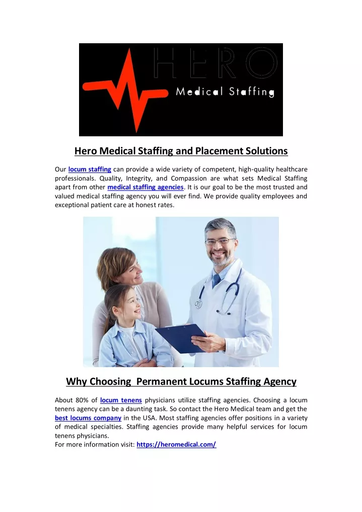 hero medical staffing and placement solutions