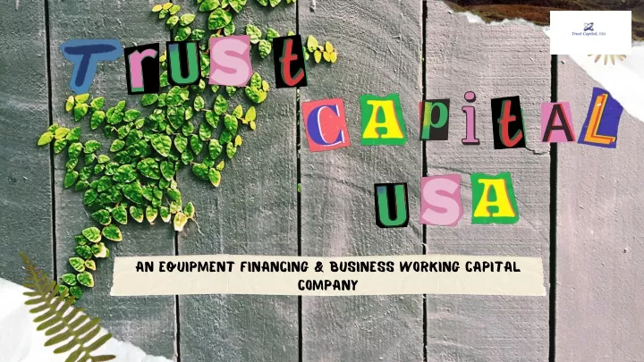 an equipment financing business working capital