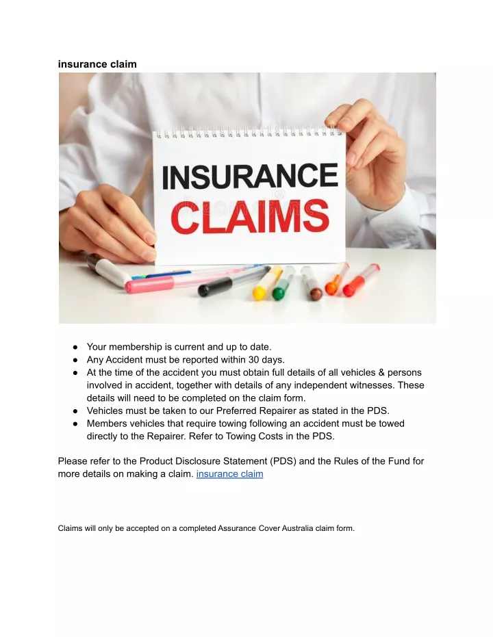 insurance claim