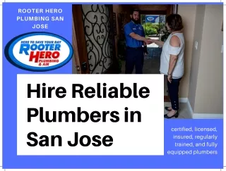 Hire Reliable Plumbers in San Jose