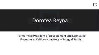 Dorotea Reyna - A Resourceful Professional From Pacifica, CA