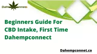 beginners guide for cbd intake first time