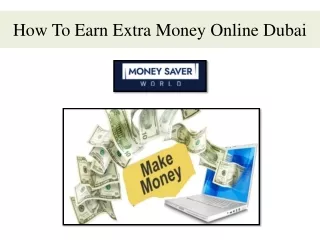 How To Earn Extra Money Online Dubai