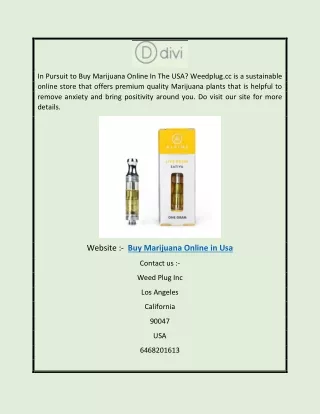 Buy Marijuana Online In Usa | Weedplug.cc