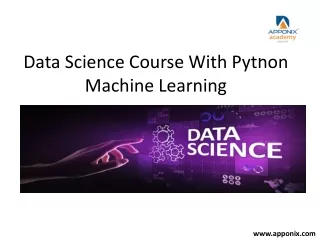 Data Science Course With Python Machine Learning