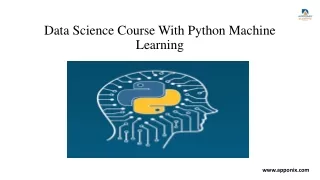 data science course with python machine learning