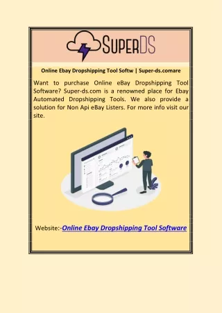 Online Ebay Dropshipping Tool Softw | Super-ds.comare