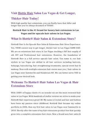 Hair Salon