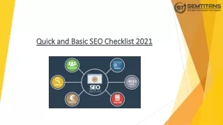 Quick and Basic SEO Checklist 2021
