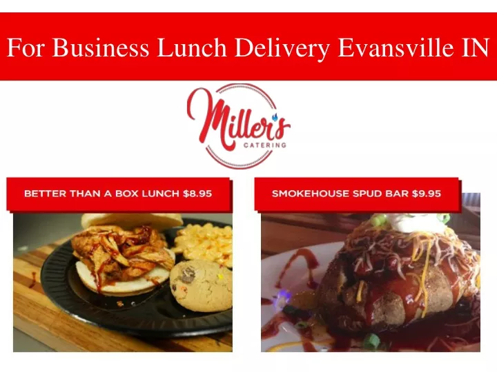 for business lunch delivery evansville in