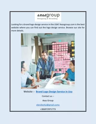 Brand Logo Design Service In USA| Axasgroup.com