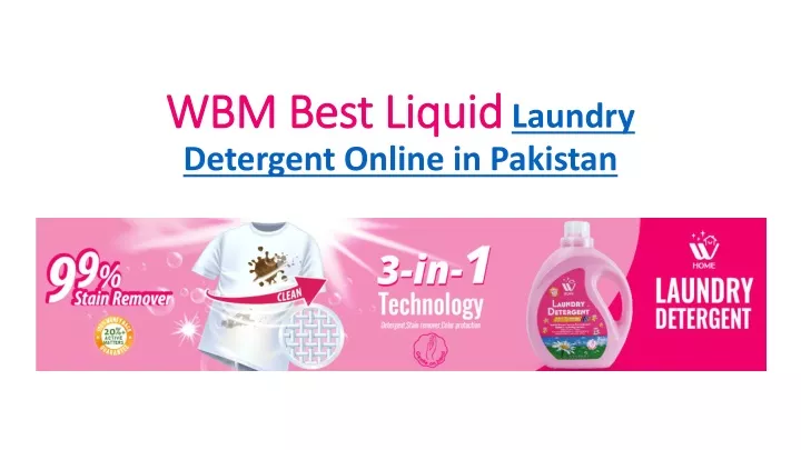 wbm best liquid laundry detergent online in pakistan