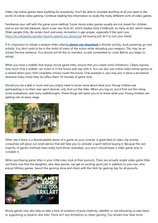 What Will planet zoo download Be Like in 100 Years?