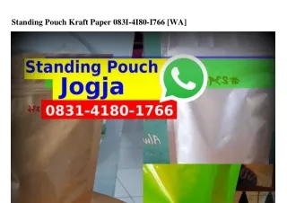 Standing Pouch Kraft Paper O8З1-418O-1ᜪᏮᏮ[WhatsApp]