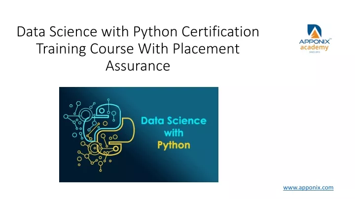 data science with python certification training course with placement assurance