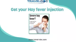 get your hay fever injection