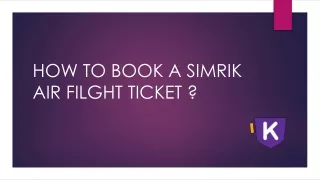 book a smirik air flight ticket