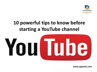 10 steps to start utube channel
