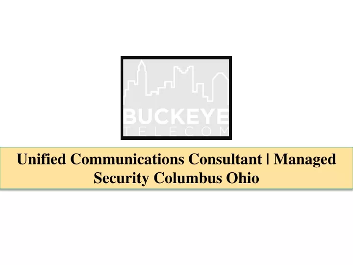 unified communications consultant managed