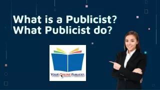 what is a publicist what publicist do