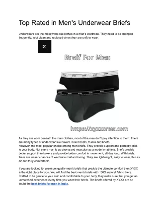 Top Rated in Men's Underwear Briefs