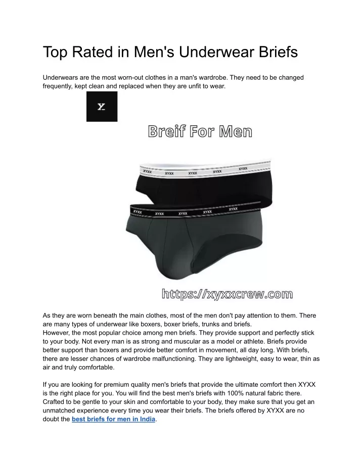 top rated in men s underwear briefs