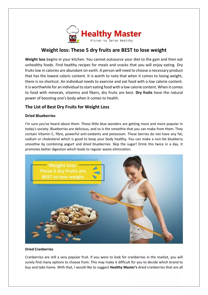 weight loss these 5 dry fruits are best to lose