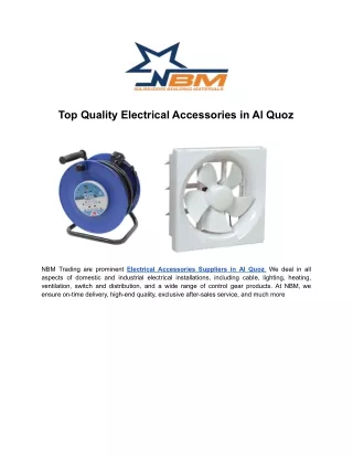 Top Quality Electrical Accessories in Al Quoz