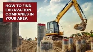 How To Find Excavation Companies In Your Area