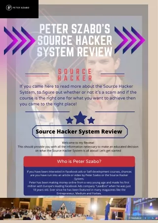 Source Hacker System Review | Sven's Review | Peter Szabo