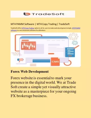 mt4 pamm software mt4 copy trading tradesoft