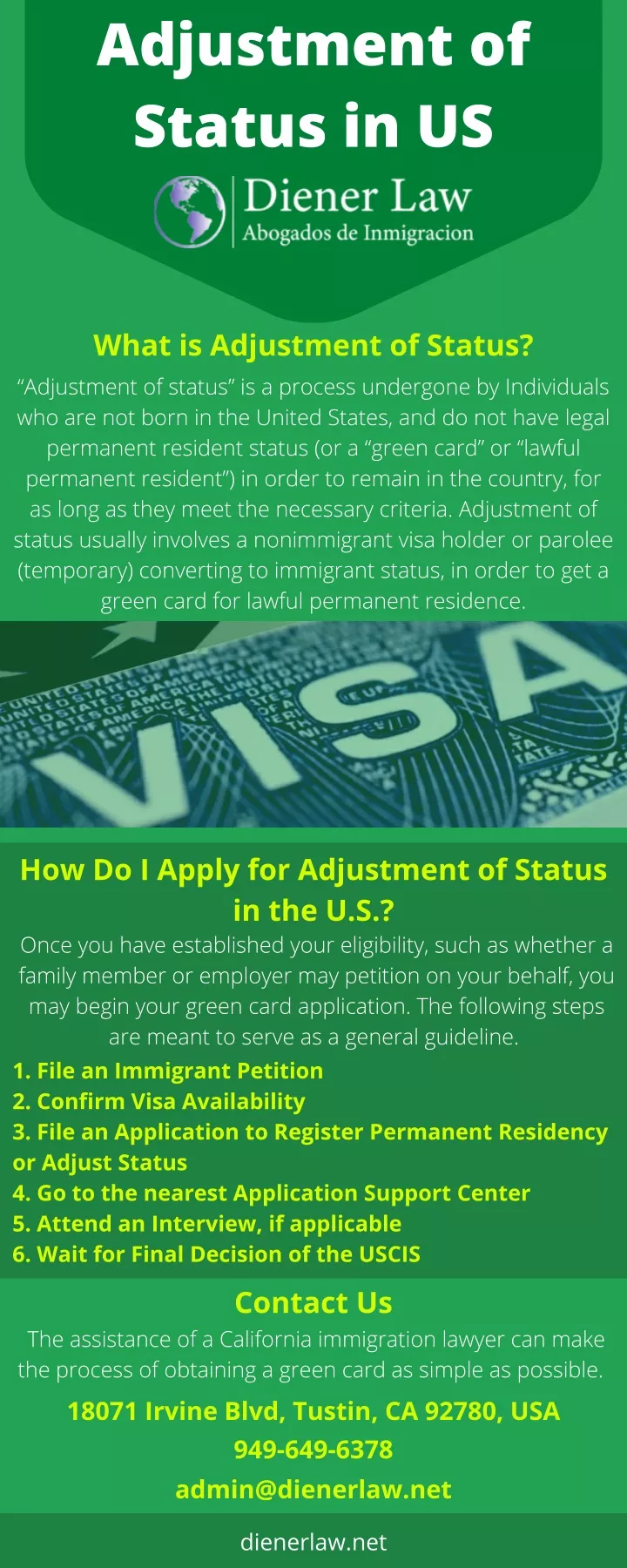 adjustment of status in us