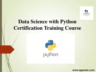 Data Science with Python Certification Training Course