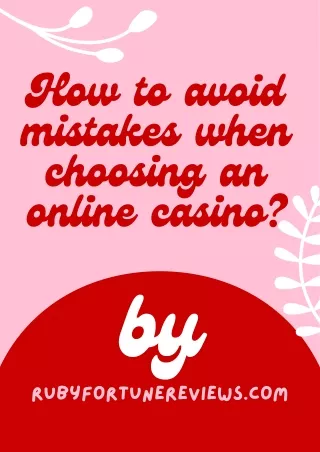 ho w to avoid mistakes w hen choosing an online