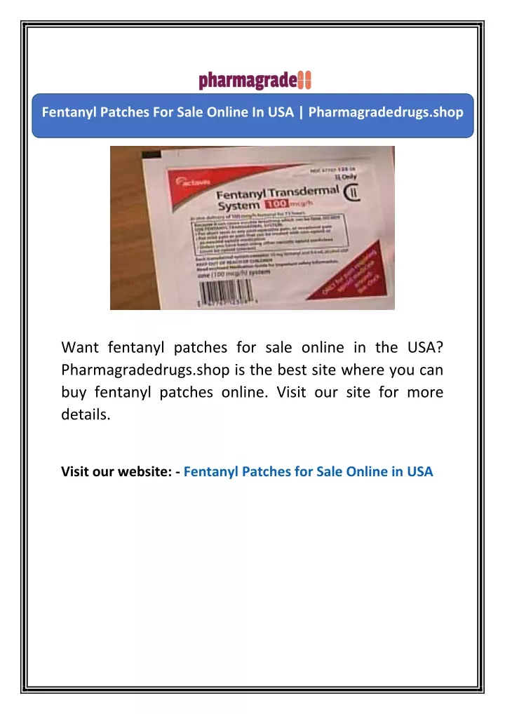 fentanyl patches for sale online