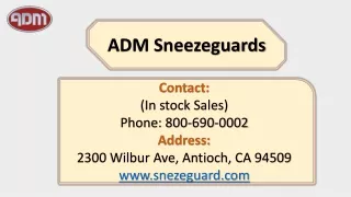adm sneezeguards