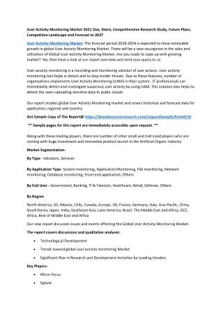 user activity monitoring market 2021 size share