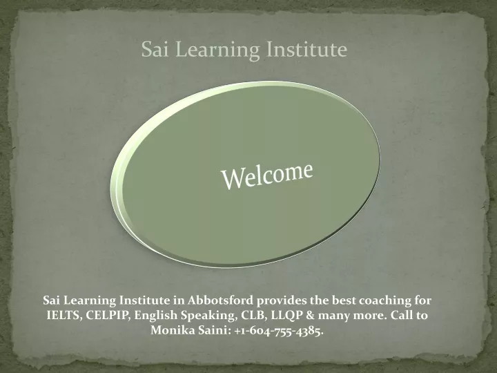 sai learning institute